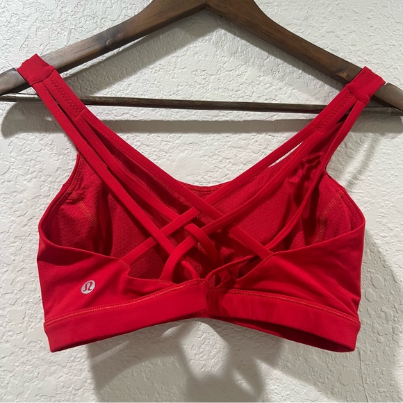 Lululemon Free To Be Serene Bra Dark Red Size 6 - Picture 9 of 11